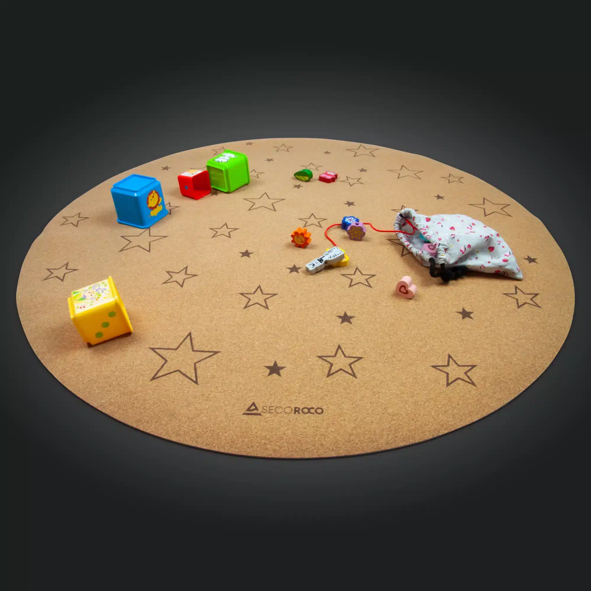 Spielmatte Sterne rund