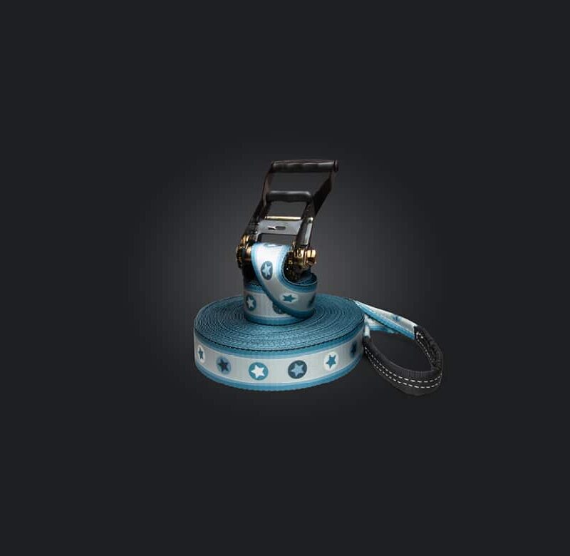 Slackline Set BLUE STARS 25m