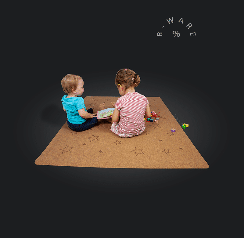 B-Ware: Spielmatte Sterne 140x110 cm